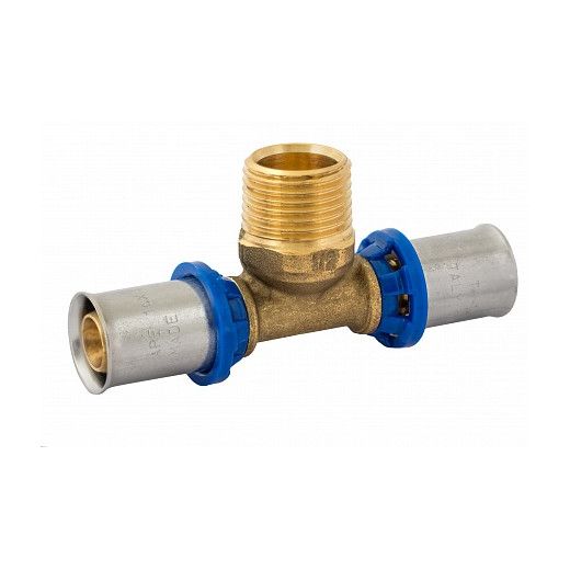 APE Пресс тройник с наружной резьбой APE 20 x 3/4" x 20