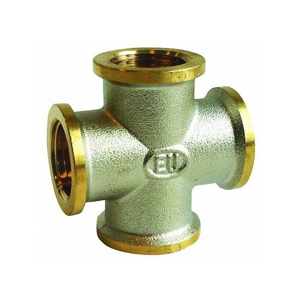 Euros Крестовина латунная 3/4" В