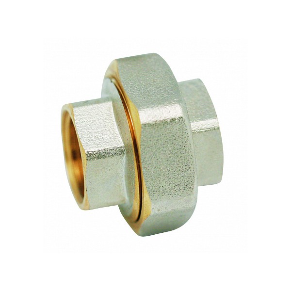 Euros Муфта латунная разъёмная с накидной гайкой 1/2" ВВ