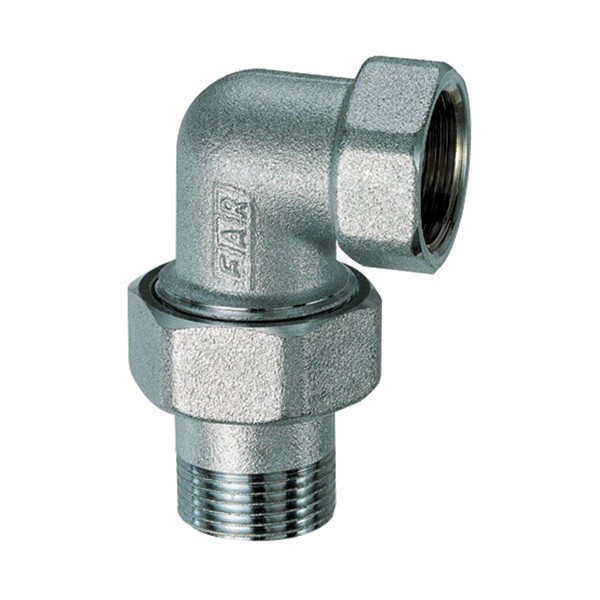 FAR Угловой трехсоставной фитинг (американка) FAR 3/8" ВР-НР