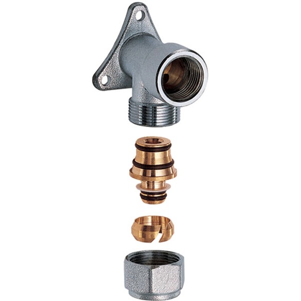 FAR Настенный угольник FAR 1/2" ВР с концовкой для м/п труб 16х2