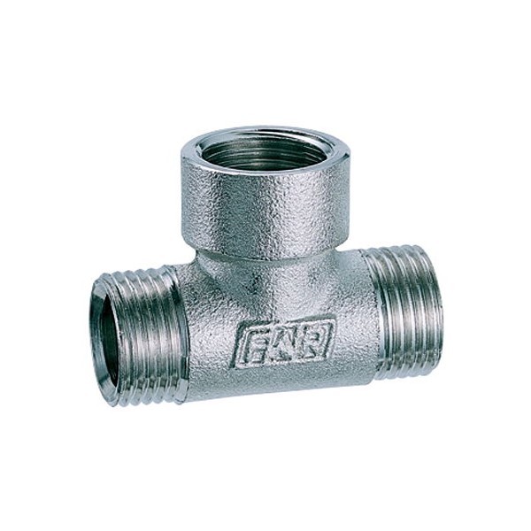 FAR Хромированный тройник 1/2" (НР-ВР-НР)