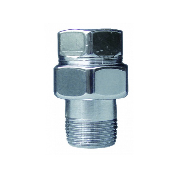 FAR Прямой трёхкомпонентный фитинг (американка) FAR1/2", серебро