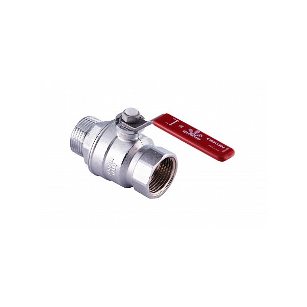 Gekon Кран шаровой хромированный Gekon ВН 2", ручка-рычаг