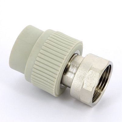 FV-Plast Муфта полипропиленовая FV-Plast  В 25х1" с НГ и вварным латунным патрубком
