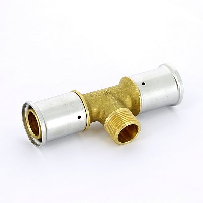 Henco Тройник прессовый Henco - НР 32 x 3/4" x 32