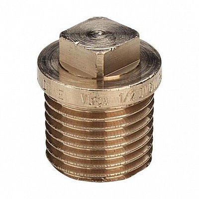 Viega Заглушка Viega Н 1/2" с квадратом и бортиком бронза