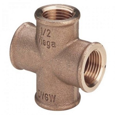 Viega Крестовина Viega В 1" бронза