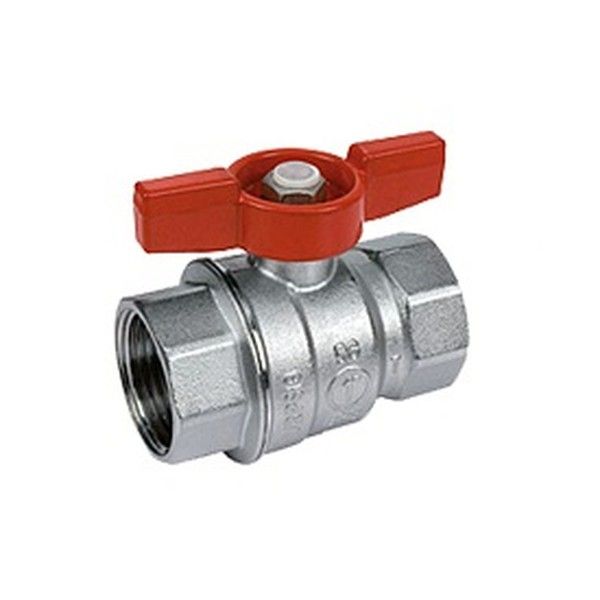 Giacomini Кран шаровой хромированный Giacomini R851, 3/8", ВВ, бабочка