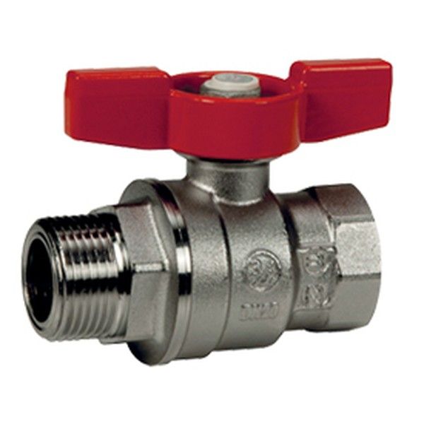 Giacomini Кран шаровой хромированный Giacomini R854, 1", ВН, бабочка