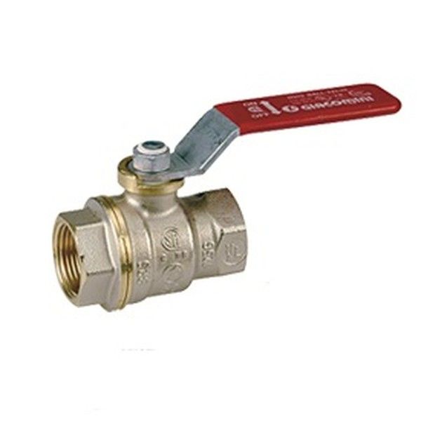 Giacomini Кран шаровой никелированный Giacomini R910, DADO, 1/2", ВВ, рычаг