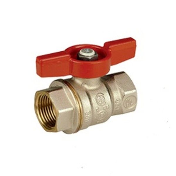 Giacomini Кран шаровой никелированный Giacomini R911, DADO, 3/4", ВВ, бабочка