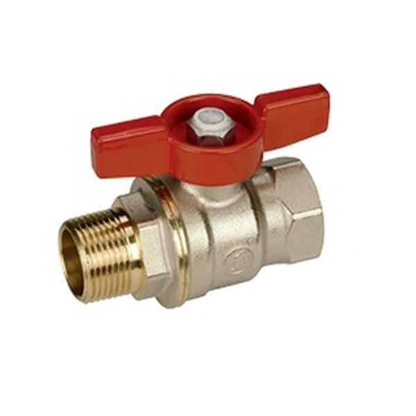 Giacomini Кран шаровой никелированный Giacomini R914, DADO, 1/4", ВН, бабочка